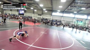 62 lbs Round Of 16 - Coen Romero, Desert Dogs WC vs Rhett Woodworth, Dickinson WC