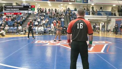 165 lbs Consi Of 8 #2 - Joshua Greenwood, Morgan State vs Josh Palmucci, Franklin & Marshall