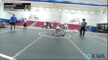 132 lbs 3rd Place - Kolton Arnold, Moore vs Lucas Yates, Newcastle Youth Wrestling