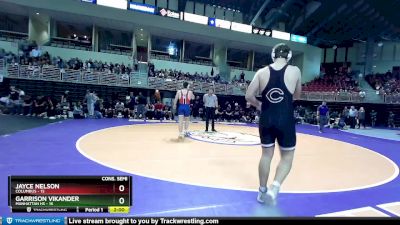 285 lbs 4th Wrestleback (16 Team) - Garrison Vikander, Manhattan HS vs Jayce Nelson, Columbus