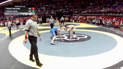 D1-132 lbs Quarterfinal - Huggy Williams, Olen. Liberty vs Urijah Lopez, Perrysburg