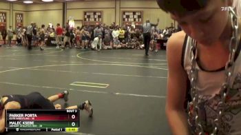 92 lbs Quarterfinals (8 Team) - Malec Ksebe, Armory Athletics Red vs Parker Porta, Elite Wrestling