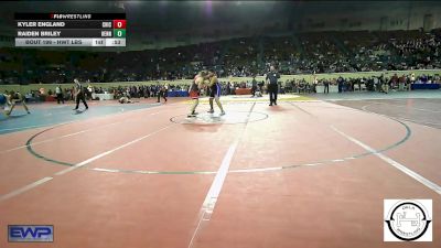 Consi Of 16 #2 - Kyler England, Chickasha Wrestling vs Raiden Briley, Hennessey Eagles Jr High