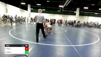 165 lbs Round Of 128 - Kriecg Roe, GA vs Quayde Beck, UT