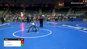 90 lbs Semifinal - James Curoso, Red Wave vs Ryder Crawford, Big Game WC Mt