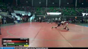 160 lbs Cons. Round 2 - Josh Staub, Saint Clair County vs Rhett Walters, Lincoln