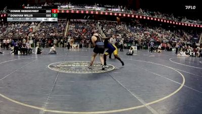 3A 285 lbs Cons. Round 2 - Donovan Willis, East Wake High School vs Donnie Hebenstreit, Smoky Mountain High School