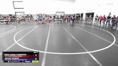 142 lbs 5th Place Match - Maya Assad Thompson, Team Nazar Training Center vs Sophia Soukup, Two Rivers Womens Wrestling Club