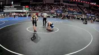 D 3 132 lbs Cons. Round 4 - Wesley Reed, St. Edmund vs Kali Hawxhurst, Haynes Academy