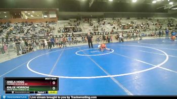 80 lbs Round 5 - Khloe Morrow, White River Hornets WC vs Anela Hogg, Thunder Mountain WC