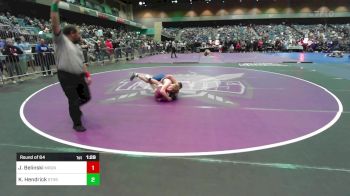 157 lbs Round Of 64 - Joseph Belinski, Morgan vs Kash Hendrick, South Tahoe