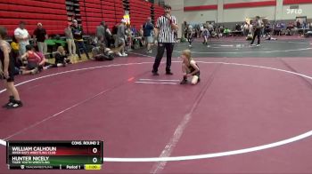 55 lbs Cons. Round 2 - William Calhoun, River Rats Wrestling Club vs Hunter Nicely, Tiger Youth Wrestling