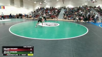 126 lbs Cons. Round 3 - Killian Teichert, Cokeville vs Bruno Vasquez, Kelly Walsh