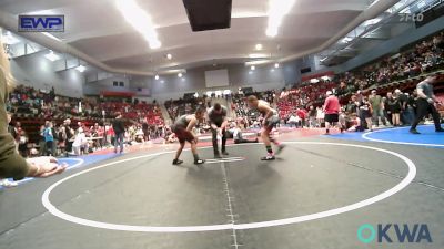 131 lbs Quarterfinal - Camden Jarvis, Tonkawa Takedown Club vs Michael Lonechief, Pawnee Peewee Wrestling