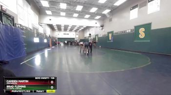 106 lbs Cons. Round 2 - Brad Fleming, La Costa Canyon vs Camden Martin, San Marcos