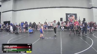 92 lbs Round 2 - Ladrel Sampson, Columbia Knights vs Lincoln Brewer, Cane Bay Cobras