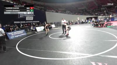 4A Boys 106 lbs Semifinal - Tanner Brumble, Crook County Boys vs Garron Castro, Marshfield Boys