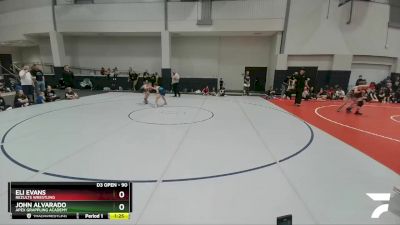 90 lbs Semifinal - Eli Evans, ReZults Wrestling vs John Alvarado, Apex Grappling Academy