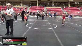 85 lbs Round 5 (6 Team) - Farynn Rhees, Greater Heights vs Leticia Flores, Queens Of Mayhem