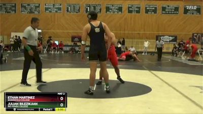 285 lbs Quarterfinal - Ethan Martinez, Bakersfield College vs Julian Bilezikjian, Rio Hondo College