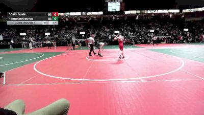 126 lbs Cons. Round 6 - Cael Dunn, BEA2 vs Benjamin Boyle, EAG2