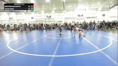 E-139 lbs Consi Of 8 #1 - Brayden McCarthy, NY vs Gavin Huff, OH
