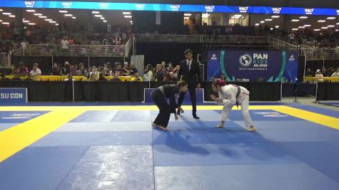 Jasmine Marguerite Ruediger vs Abigail Griffin Silva 2025 Pan Kids Jiu-Jitsu IBJJF Championship