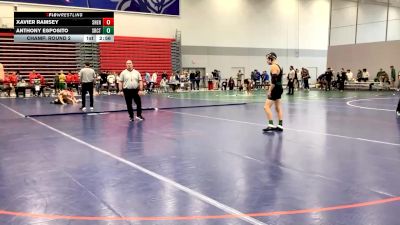 133 lbs Champ. Round 2 - Xavier Ramsey, Shenandoah University vs Anthony Esposito, Slippery Rock Club Team