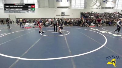 70 lbs Quarterfinal - Leo Mastrosimone, GPS Wrestling Club vs Bryson Olszewski, Gowanda Wrestling Club