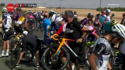 Huge Crash Splits Peloton With 11K To Go In Stage 5 Of 2021 Vuelta a España