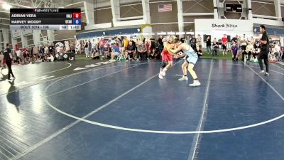 106 lbs Cons. Round 3 - Adrian Vera, California vs Harvey Moody, Utah