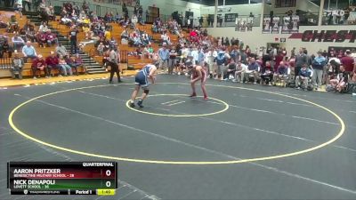 165 lbs Quarters & 1st Wb (16 Team) - Nick DeNapoli, Lovett School vs Aaron Pritzker, Benedictine Military School