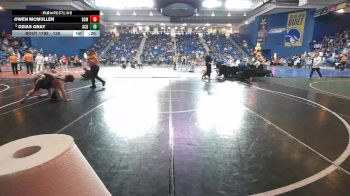 138 lbs Cons. Round 5 - Owen McMullen, Bishop McCort vs Ozias Gray, Acadiana
