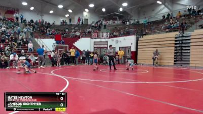 53 lbs Cons. Round 1 - Jameson Rightmyer, Independent vs Gates Newton, Rochester Wrestling Club