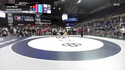 145 lbs Cons. Quarters - Layla Risler, WI vs Maddison Miller, PA