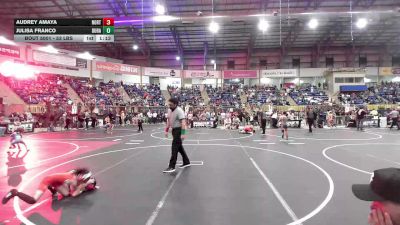 53 lbs Quarterfinal - Audrey Amaya, Northglenn Youth WC vs Julisa Franco, Duran Elite
