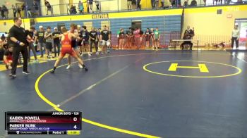 126 lbs Quarterfinal - Kaiden Powell, Kansas City Training Center vs Parker Burk, Spider Monkey Wrestling Club