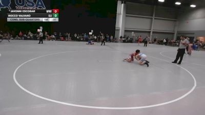 100 lbs Cons. Sub-quarters - Rocco Valvano, Illinois vs Javonni Escobar, Wolf Pack Wrestling TX
