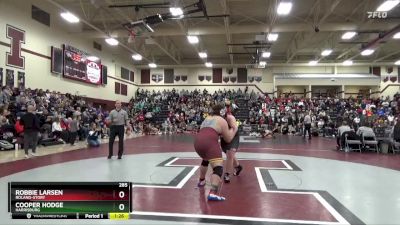 285 lbs Cons. Round 2 - Cooper Hodge, Harrisburg vs Robbie Larsen, Roland-Story