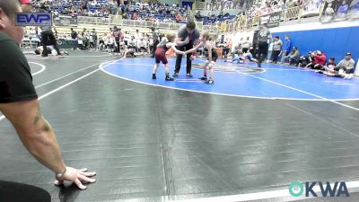 46 lbs Consi Of 8 #1 - Danger Shimonek, Pawhuska Elks Takedown vs Grant Mullen, Perry Wrestling Academy