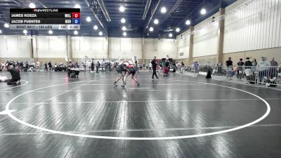 150 lbs Round Of 16 - James Kosza, Wellington Wrestling vs Jacob Fuentes, Beebe Trained