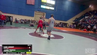 3 - 215 lbs Quarterfinal - Aaden Thomas, Lord Botetourt vs Cory Siebert, New Kent