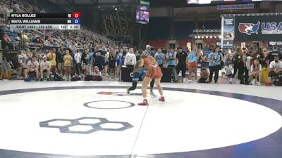 145 lbs Cons. Sub-rd Of 32 - Nyla Bolles, Nebraska vs Maya Williams, Maryland