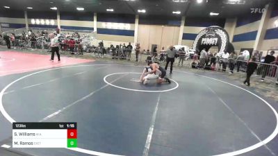 123 lbs Round Of 32 - Solomon Williams, W.a.r vs Matthew Ramos, Exeter Wrestling