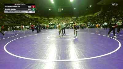 113 lbs Consi Of 16 #2 - Jayden Gonzalez, Central East vs Elijah Duran, Golden Valley