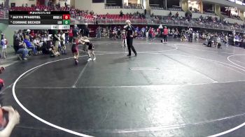 55-57 lbs 7th Place Match - Corinne Becker, League Of Heroes vs Jaxyn Pfanstiel, Weeping Water Wrestling Club - Girls