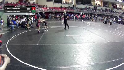 55-57 lbs 7th Place Match - Corinne Becker, League Of Heroes vs Jaxyn Pfanstiel, Weeping Water Wrestling Club - Girls