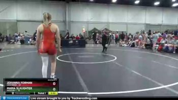 152 lbs Round 1 (8 Team) - Johanna Forman, California vs Maria Slaughter, Missouri 1