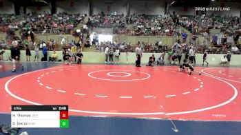 57 lbs Quarterfinal - Hayden Thomas, Jackson County Wrestling Club vs Damien Sierra, Georgia