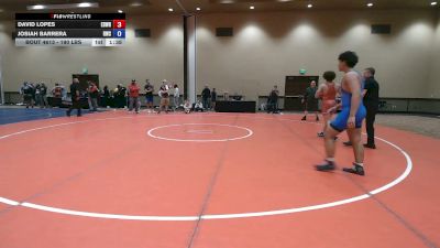 190 lbs Cons. Rd Of 16 - David Lopes, Edge Wrestling vs Josiah Barrera, Rednose Wrestling School
